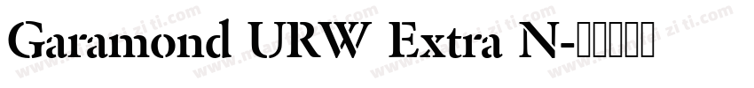 Garamond URW Extra N字体转换